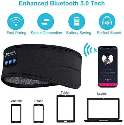 💫 Luxury Wireless Sleep and Sports Headband – Thin, Soft & Effortlessly Comfortable