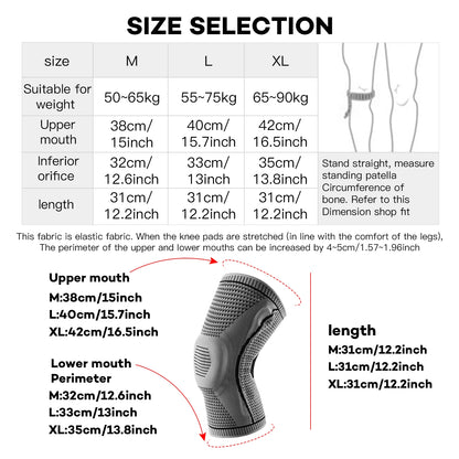 Elite Athletic Knee Pad with Silicone Compression